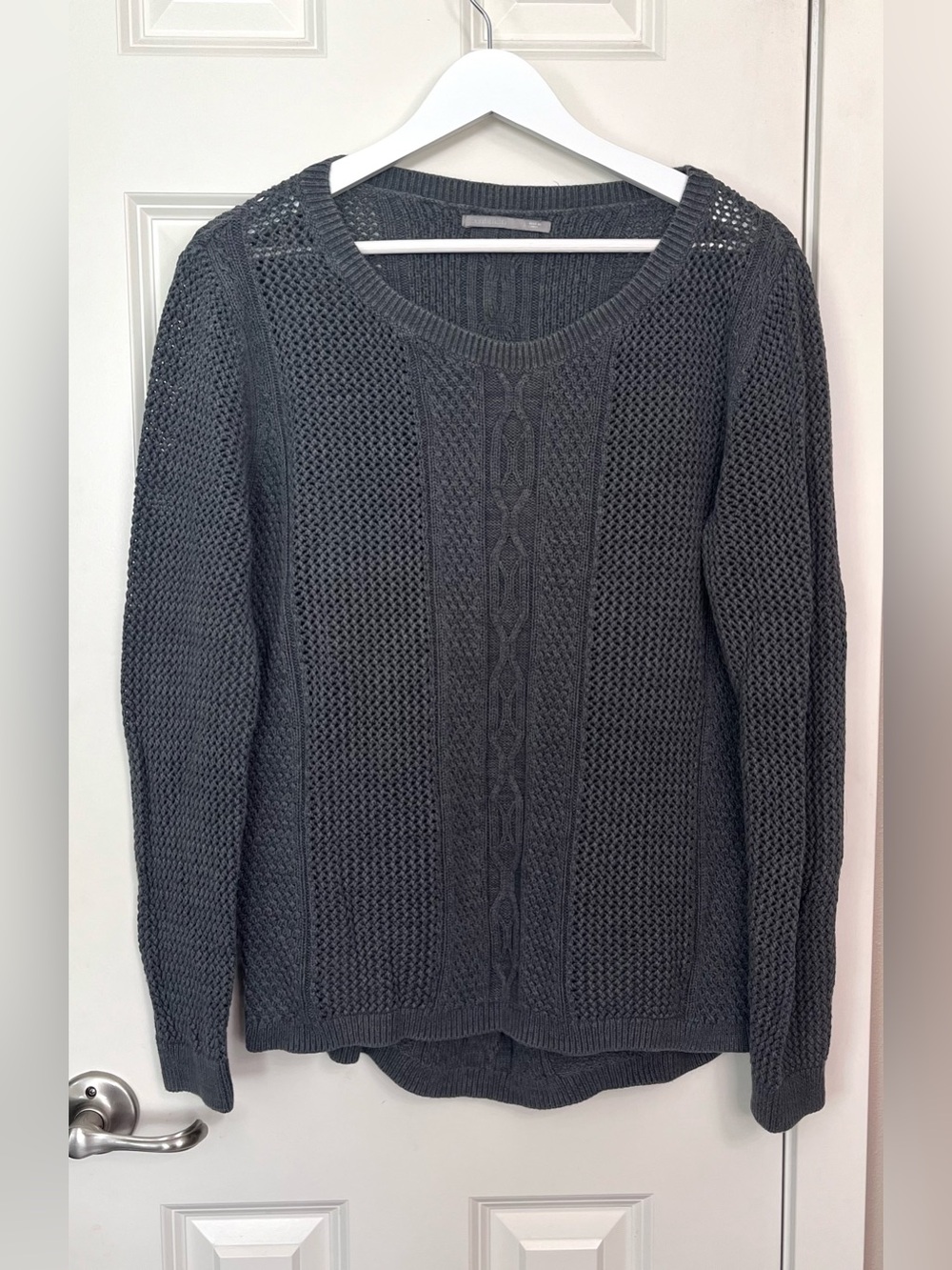 Rubbish Scoop Neck Knit Sweater